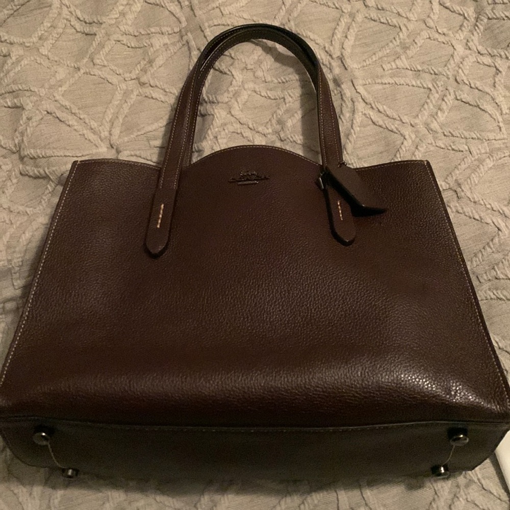 Oxblood Coach Tote